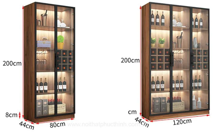 Mẫu tủ rượu đẹp bằng gỗ đa năng TR11 – CÔNG TY TNHH PHÚC THỊNH FURNITURE