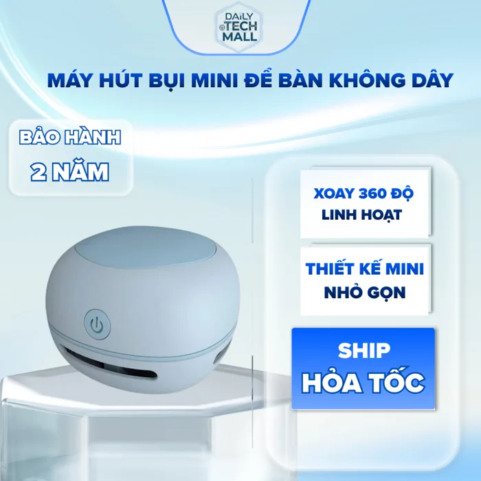 Máy Hút Bụi Để Bàn Gryno Mini Sạc USB Cầm Tay - Hút Vụn Tẩy, Bụi Bàn Học &  Bàn Làm Việc Cho Học Sinh Văn Phòng