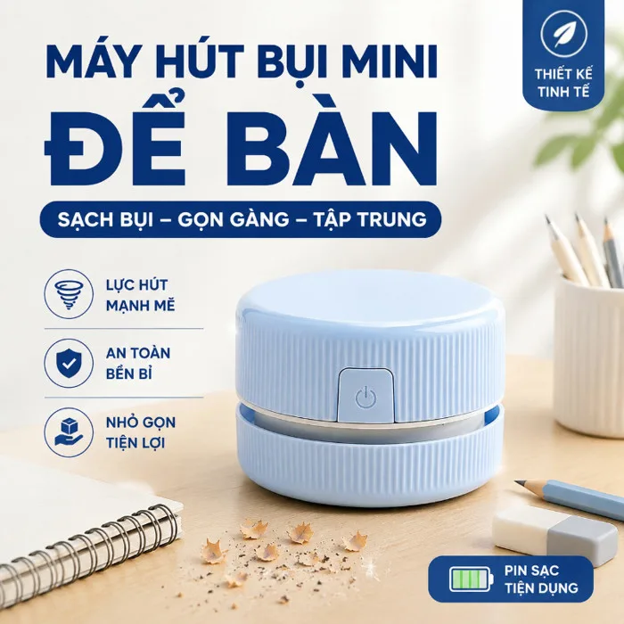 Máy hút bụi mini bàn học chạy pin, máy hút vụn tẩy chì, dụng cụ vệ sinh bàn  viết, máy hút bụi nhỏ văn phòng | Shopee Việt Nam