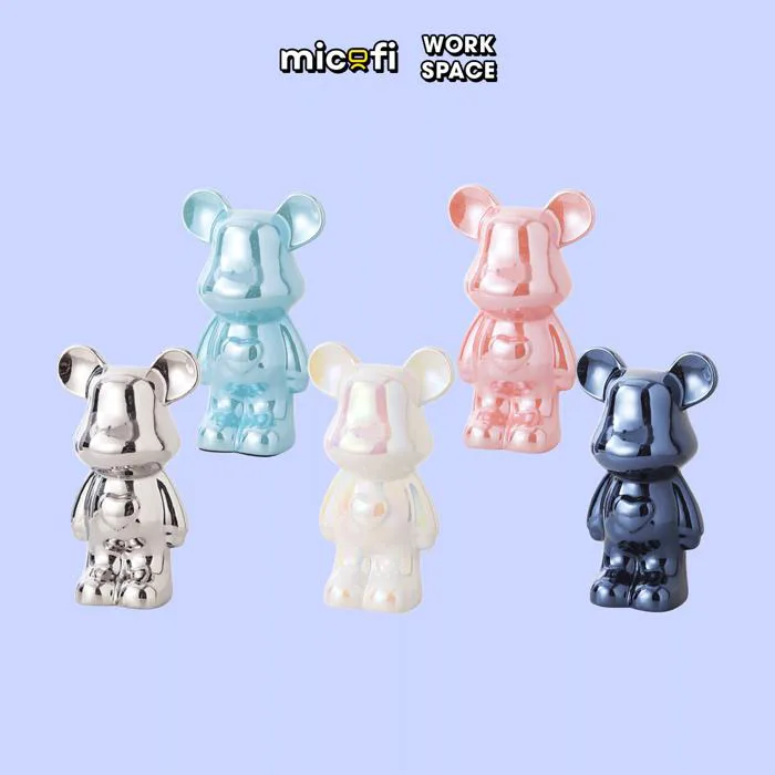 Ống Heo Tiết Kiệm Micofi Gấu Bearbrick, Ống Heo Sứ Trang Trí Mô Hình  Bearbrick Decor Trưng Bày, Tượng Đút Tiền Gấu 28CM | MICOFI
