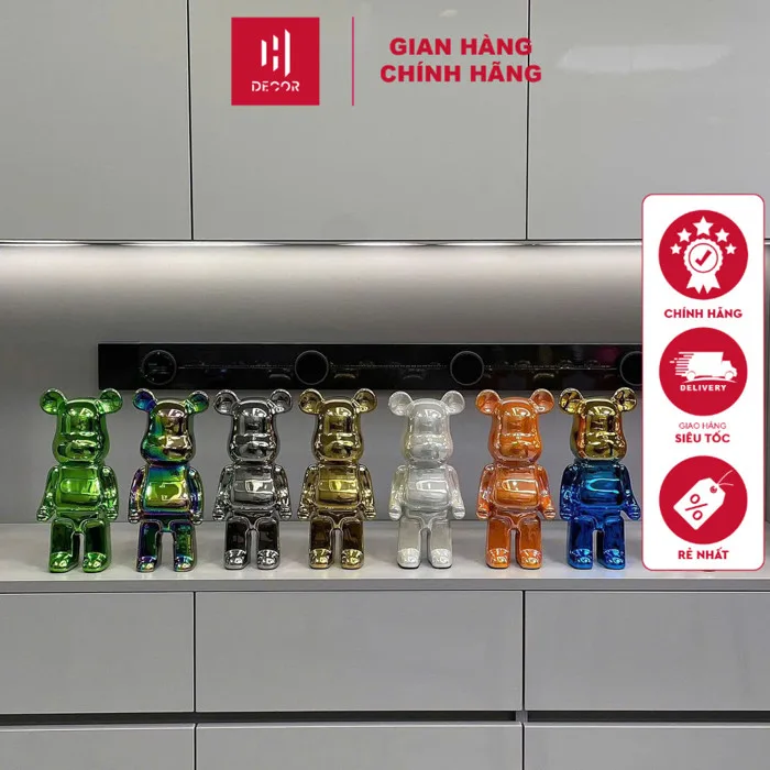 GẤU BEARBRICK 28CM VÀ 35CM, Ống Heo Tiết Kiệm Tượng Gấu Mô Hình Bearbrick  Decor Nhà Cửa, Quà Tặng Cao Cấp - HDECOR