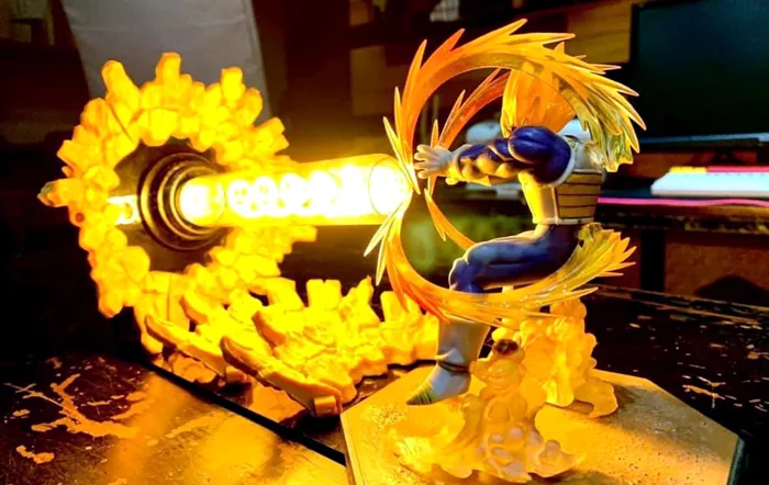 Mô Hình Songoku Bắn Chường Ngang Led Đèn Thủy Tinh | EZPC Mô Hình Songoku Bắn Chường Ngang Led Đèn Thủy Tinh | EZPC