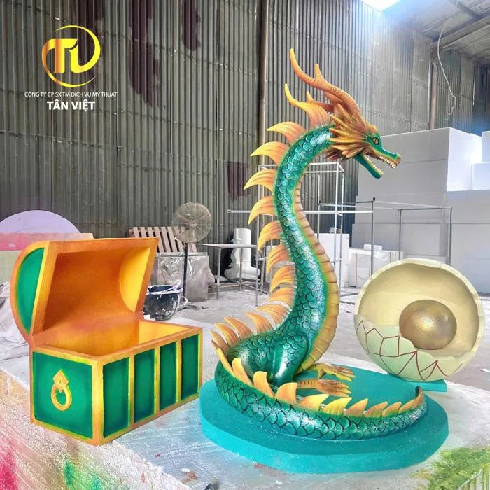 Mô Hình Rồng Decor - Biểu Tượng Quyền Lực và Phong Thủy - Mỹ Thuật Tân Việt Mô Hình Rồng Decor - Biểu Tượng Quyền Lực và Phong Thủy - Mỹ Thuật Tân Việt