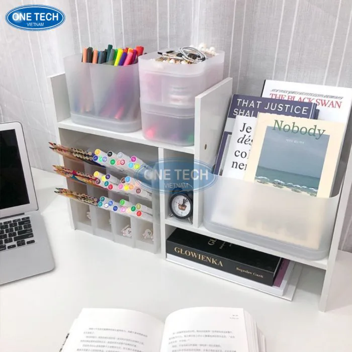 Gợi ý 10+ mẫu kệ decor bàn học tiện ích, thông minh nhất
