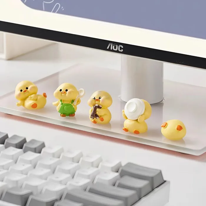Bộ sưu tập mô hình trang trí chân màn hình máy tính, decor góc làm việc,  bàn học, tủ sách, kệ gỗ