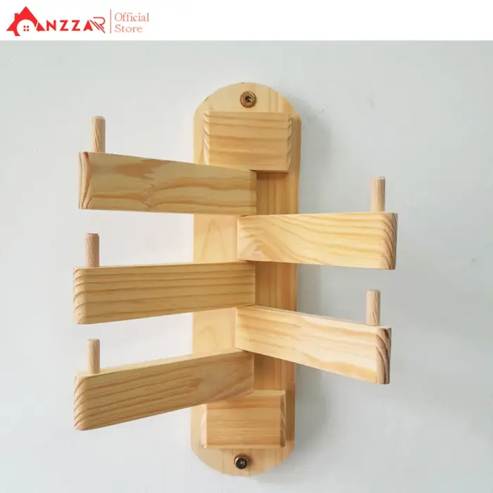 Móc gỗ gắn tường, kệ treo đồ trang trí Anzzar, decor phòng ngủ,móc treo  quần áo, phụ kiện, giá gỗ treo quần áo-03 | Lazada Việt Nam