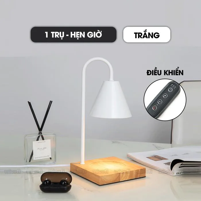 Đèn Nến Micofi Thơm Phòng Để Bàn Decor, Đèn Đốt Nến Thơm Phòng Khách Và  Ngủ, Xông Tinh Dầu Điện Tử Trang Trí Có Hẹn Giờ | MICOFI