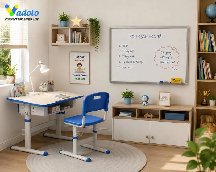 Góc học tập tại nhà cho học sinh cấp 1 | Con tập trung, yêu thích học, đạt điểm cao Góc học tập tại nhà cho học sinh cấp 1 | Con tập trung, yêu thích học, đạt điểm cao