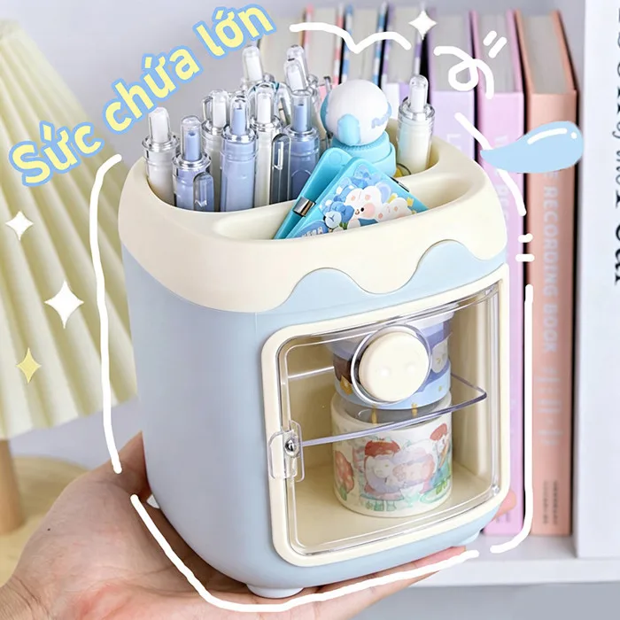 Hộp đựng bút ống cắm bút đa năng, lọ đựng bút để bàn học gọn gàng trang trí  dễ thương tiện | Shopee Việt Nam