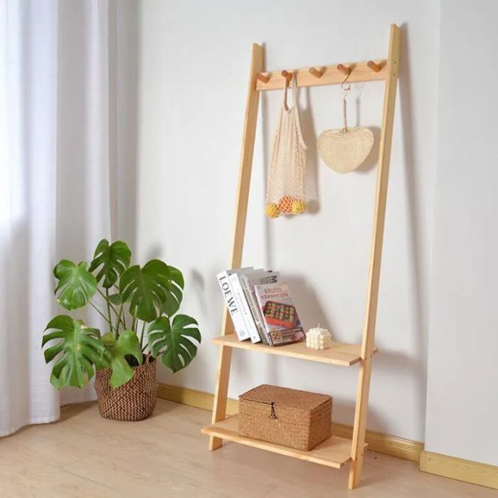 HCM]Thang gỗ dựa tường treo quần áo phụ kiện chụp hình, Kệ treo đồ decor shop - Decor Fancy | Lazada Việt Nam