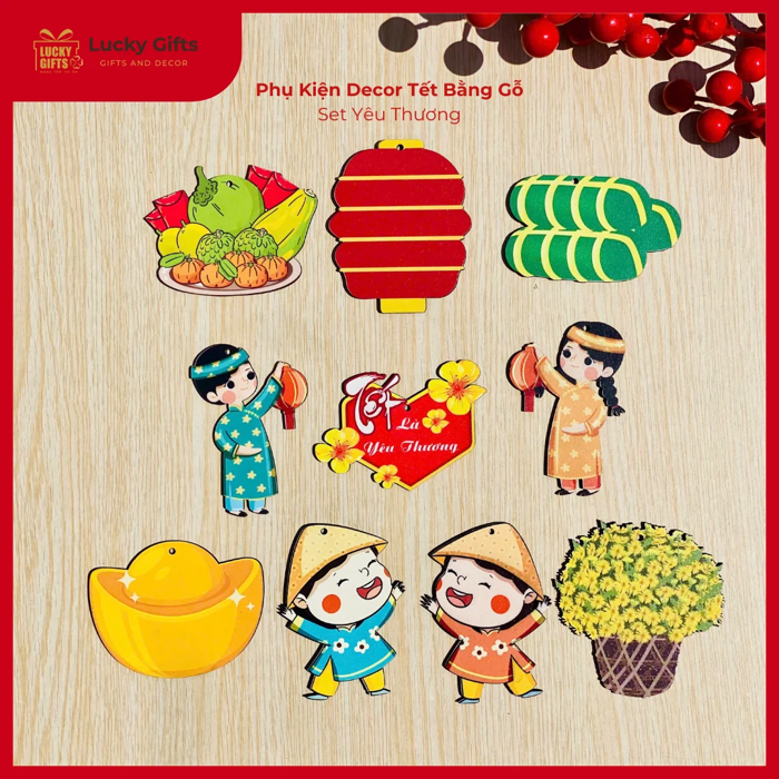 Phụ kiện decor – Xưởng Hộp Gỗ - Quà Tết Doanh Nghiệp | LuckyGifts.vn