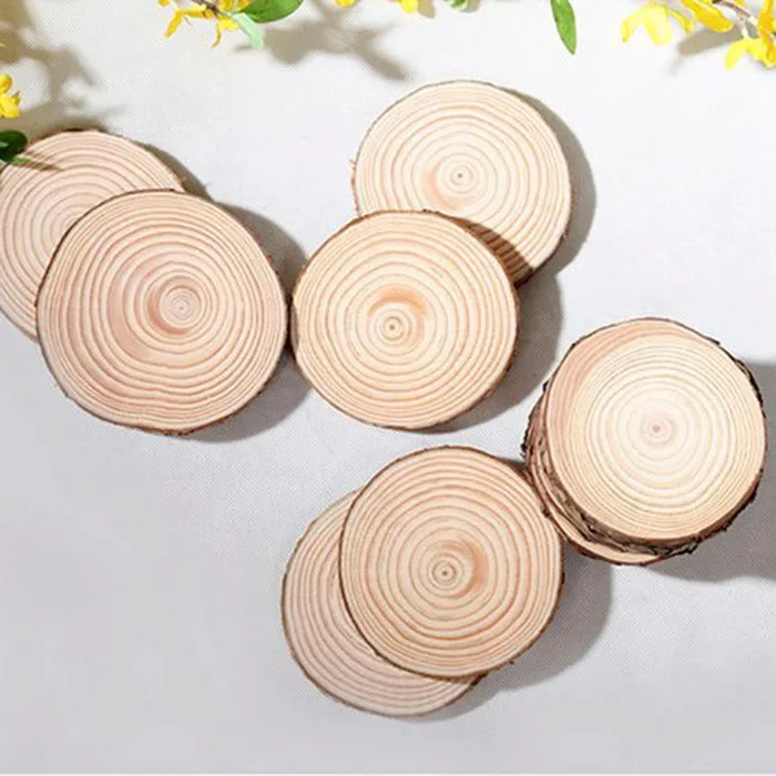 Đế gỗ nến thơm, lót cốc ly đường kính 10cm, dụng cụ phụ kiện decor chụp