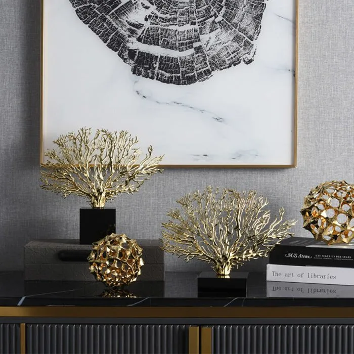 Mô Hình Cây Kim Loại Decor Phòng Trang Trí Sang Trọng