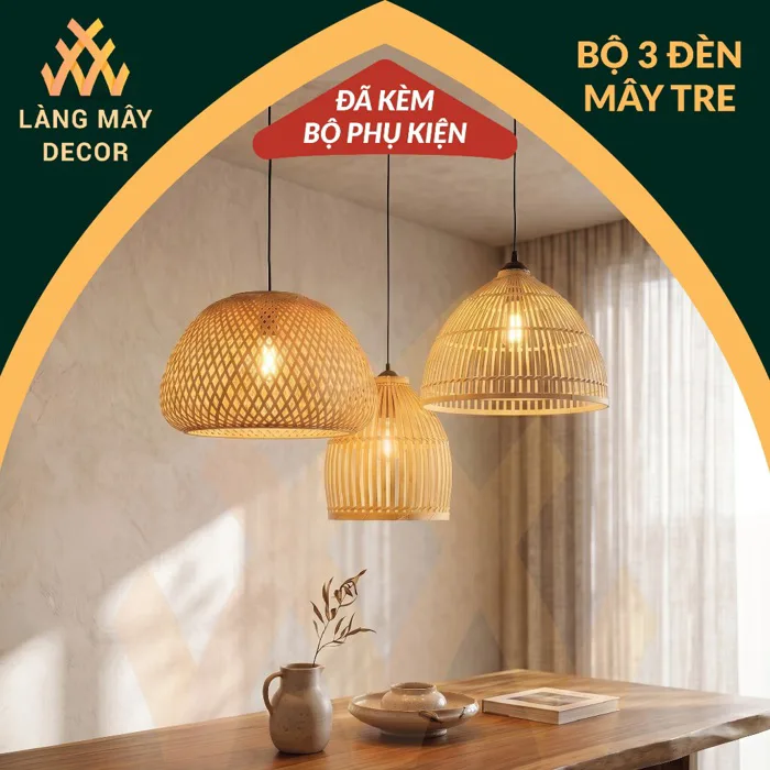 Đèn Tre Trang Trí Đủ Phụ Kiện - Làng Mây Decor Quán Cafe, Sân Vườn, Nhà Hàng Và Không Gian Gia Đình Đèn Tre Trang Trí Đủ Phụ Kiện - Làng Mây Decor Quán Cafe, Sân Vườn, Nhà Hàng Và Không Gian Gia Đình