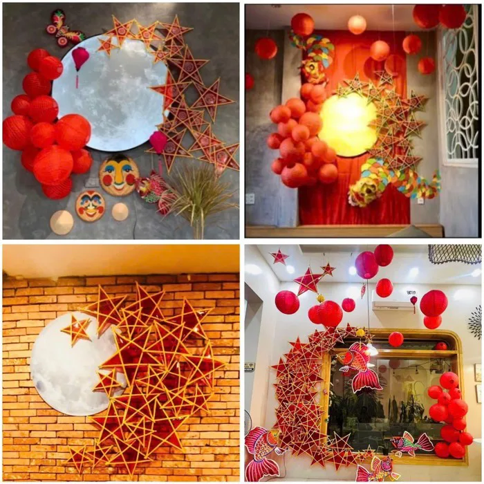 Combo Sét phụ kiện decor quán cafe quán nước Trung Thu Combo Sét phụ kiện decor quán cafe quán nước Trung Thu