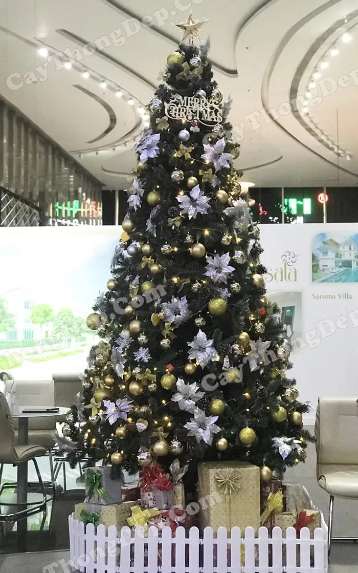 BỘ PHỤ KIỆN TRANG TRÍ CÂY THÔNG NOEL 3 MÉT (Chưa gồm cây)