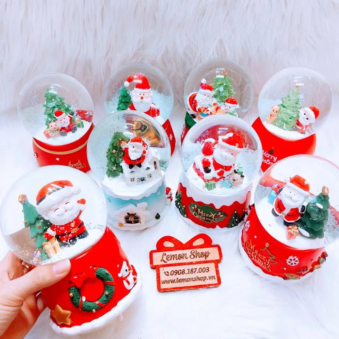 Quả Cầu Tuyết Noel ( ĐK: 9cm ) - 1 cái
