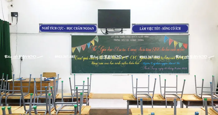BẢNG KHẨU HIỆU TRƯỜNG HỌC HAY NHẤT - Bảng Viết Bavico BẢNG KHẨU HIỆU TRƯỜNG HỌC HAY NHẤT - Bảng Viết Bavico