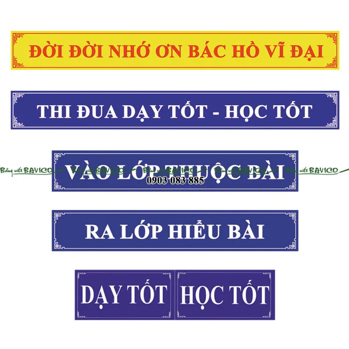 Bảng khẩu hiệu - bảng tiêu lệnh thiết kế theo yêu cầu - Bảng Viết Bavico Bảng khẩu hiệu - bảng tiêu lệnh thiết kế theo yêu cầu - Bảng Viết Bavico
