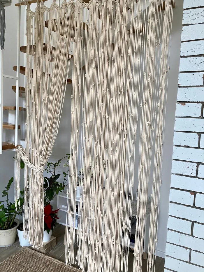 Rèm hành lang Macrame RCM10 che nắng - Kích thước theo yêu cầu | Dây Macrame  VietNam