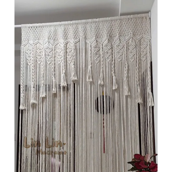 Rèm cửa macrame vintage decor | Shopee Việt Nam