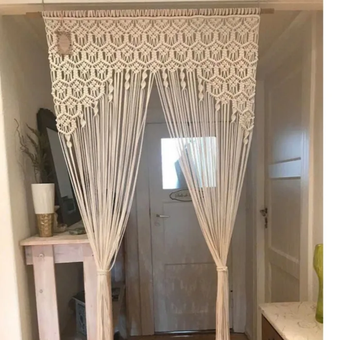 Rèm cửa macrame, rèm cửa trang trí decor homestay RC-04 | Shopee Việt Nam