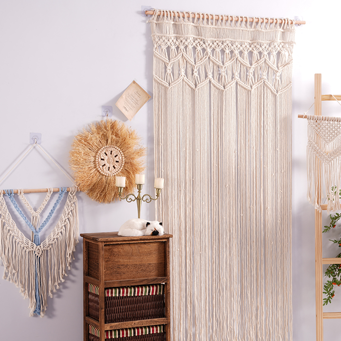 Rèm cửa macrame cho trang trí nhà, rèm cửa macrame phong cách boho cho lối  đi