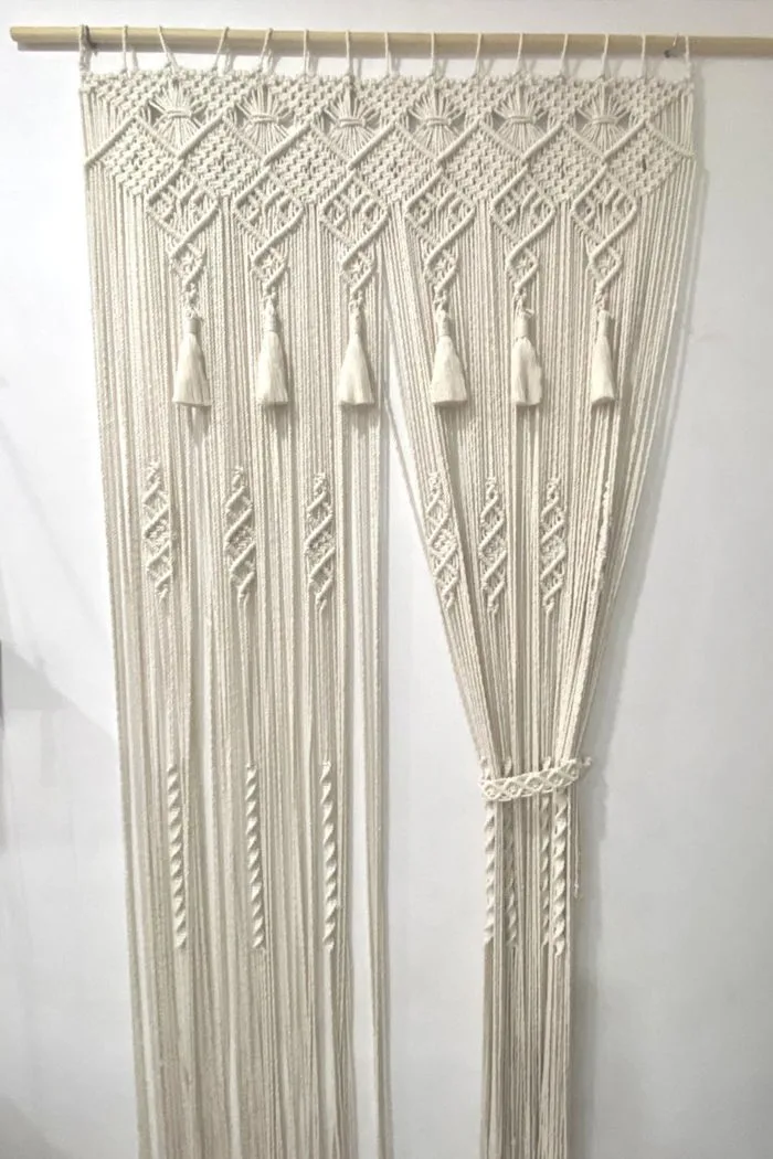 Giá Mành Rèm Macrame Curtain Pattern Handmade Tphcm | Macrame Việt Nam