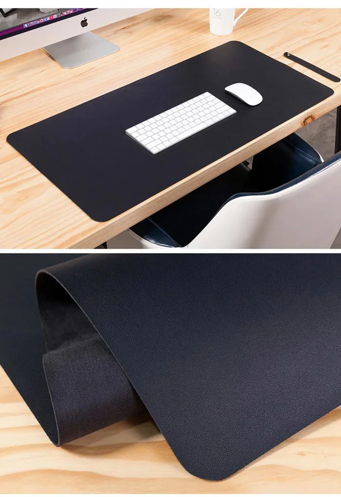 Tấm thảm da trải bàn làm việc DeskPad - Đen