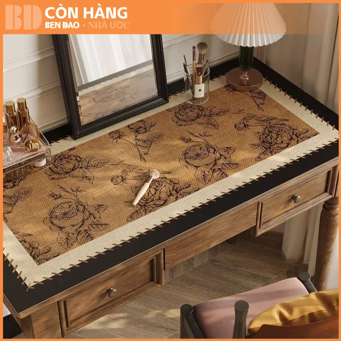 🔥BẢN ĐẠO • TẤM LÓT BÀN HỌC PHONG CÁCH PHÁP VINTAGE – Khăn trải bàn PVC  chống nước, chống dầu, có thể viết xóa dễ dàng, độ dày 3mm chống mài mòn,  an ...