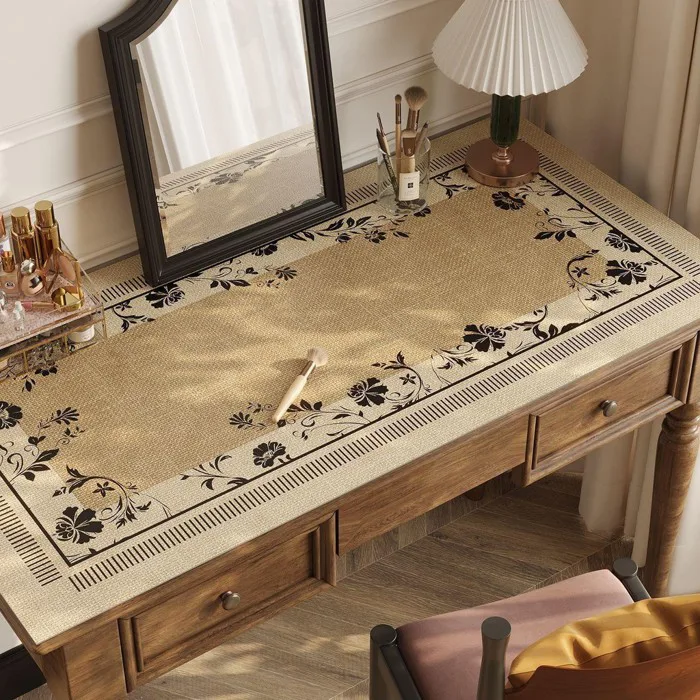 🔥BẢN ĐẠO • TẤM LÓT BÀN HỌC PHONG CÁCH PHÁP VINTAGE – Khăn trải bàn PVC  chống nước, chống dầu, có thể viết xóa dễ dàng, độ dày 3mm chống mài mòn,  an ...