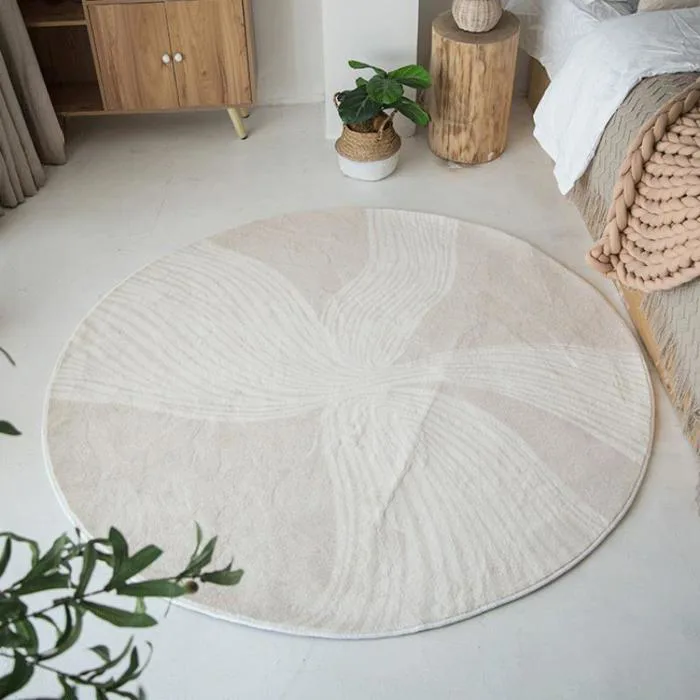 Thảm trải sàn decor dạng tròn màu sắc tươi tắn LY2772 | Flexhouse VN