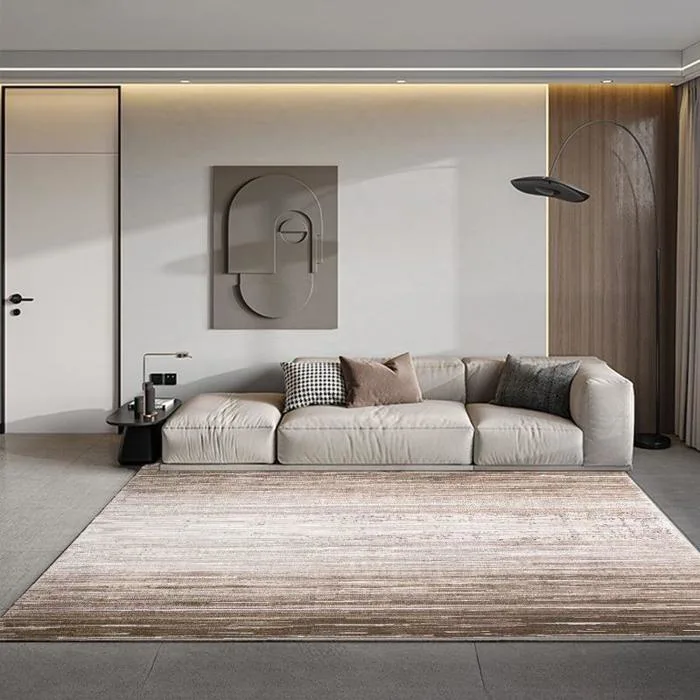Thảm decor phòng khách sọc ngang nghệ thuật YN-LCA02 | Flexhouse VN