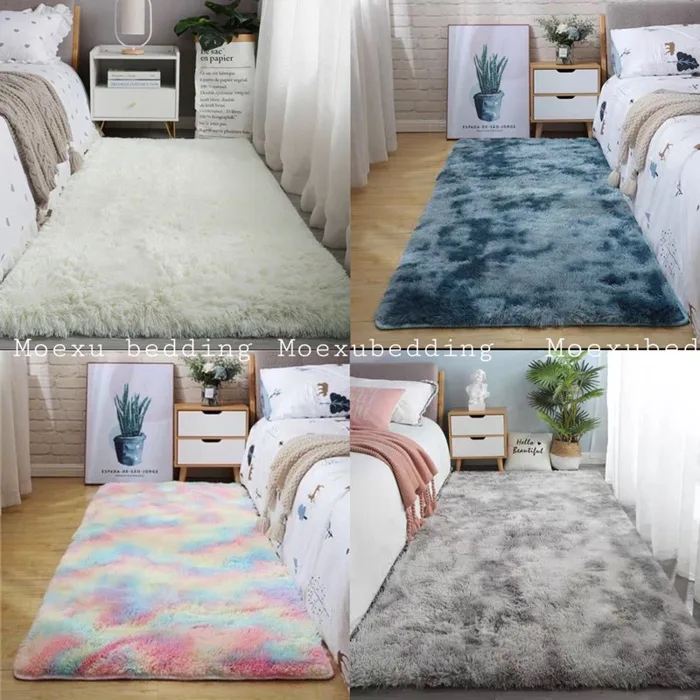 Thảm Lông Trải Sàn 80cm x 200cm hình chữ nhật decor phòng trải phòng ngủ  phòng khách trang trí phòng làm phông chụp mẫu