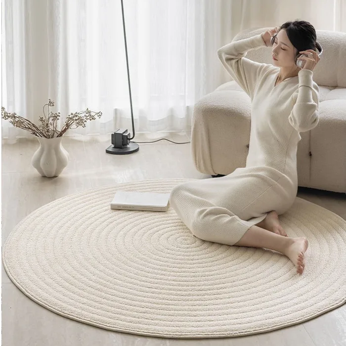 Thảm Trải Sàn Phòng Khách Decor Hình Tròn Họa Tiết Vòng Tròn Sang Trọng Thảm Dệt Phòng Khách, Thảm Decor | Shopee Việt Nam