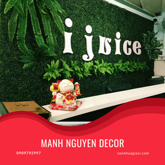 Bức tường cỏ - cỏ trang trí - thảm cỏ treo tường - cỏ nhựa treo tường tại  quận 12