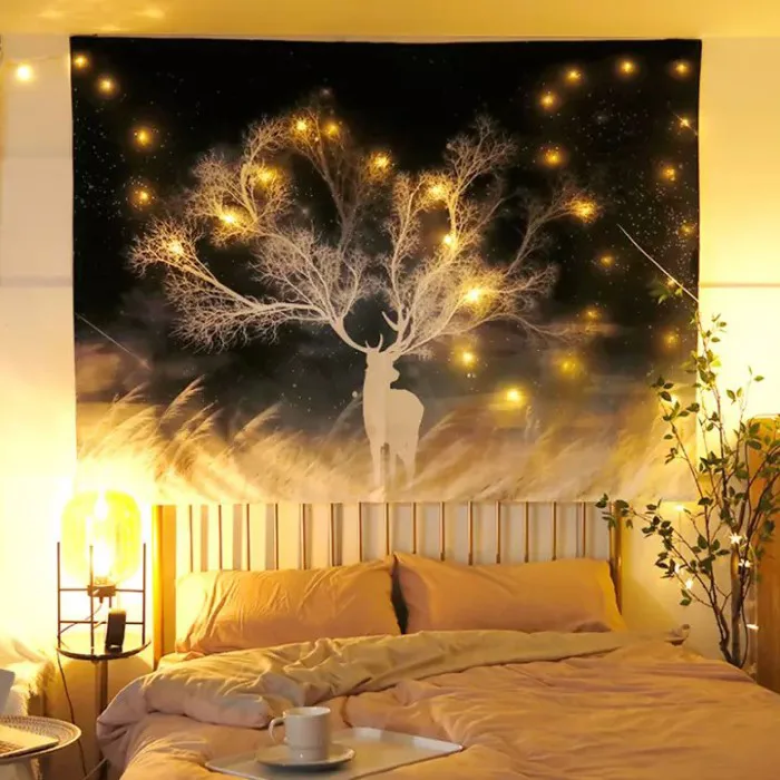 [ 200x150cm -Tặng 3 quà] Thảm treo tường, Decor phòng ngủ, vải treo tường,  tranh treo tường size lớn vintage