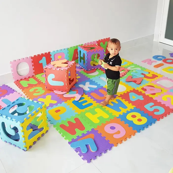 Gợi ý cho mẹ 6 mẫu thảm xốp trải sàn cho bé siêu đẹp, bền