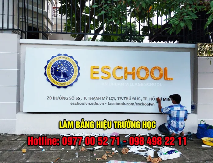Thiết kế - thi công bảng hiệu trường học đẹp tại TPHCM Thiết kế - thi công bảng hiệu trường học đẹp tại TPHCM
