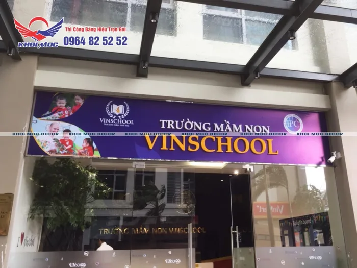 Thi công bảng hiệu trường học Thi công bảng hiệu trường học