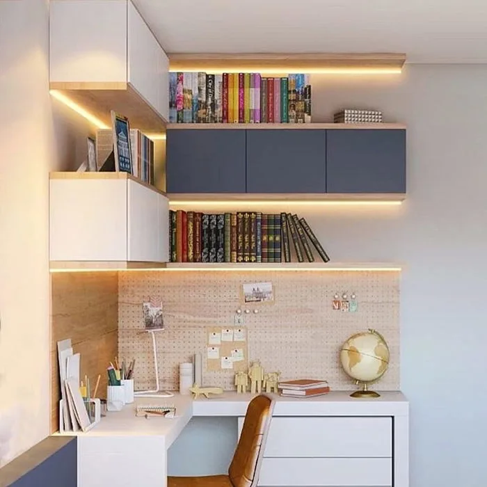 Các mẫu kệ trang trí bàn học giúp bạn có thêm hứng thú học tập
