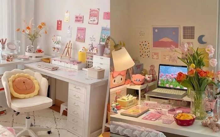 100+ cách trang trí bàn học đẹp, gọn gàng, cute, kiểu Hàn