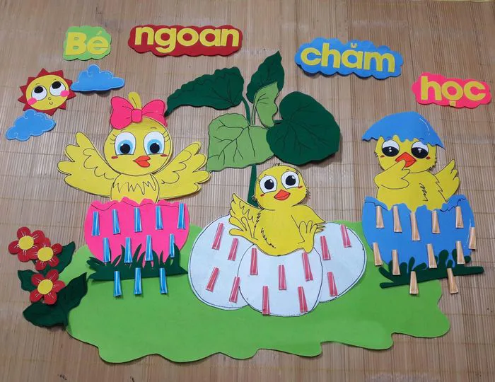 Mẫu bảng bé ngoan dành cho lớp mầm non