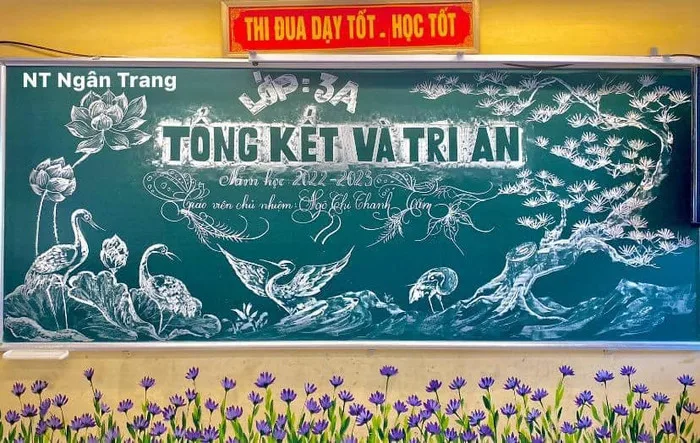 Chiêm ngưỡng loạt bảng chia tay cuối năm học đẹp như tranh - Saostar.vn
