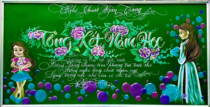 Chiêm ngưỡng loạt bảng chia tay cuối năm học đẹp như tranh - Saostar.vn
