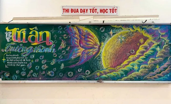 Loạt tranh bảng chia tay trường lớp cuối năm học gây sốt mạng hè 2024
