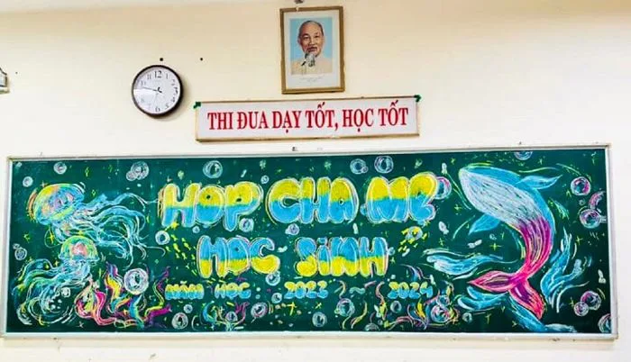 Loạt tranh bảng chia tay trường lớp cuối năm học gây sốt mạng hè 2024