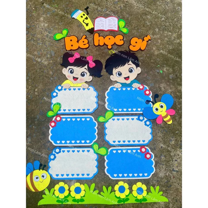 Trang Trí Bảng Bé Học Gì - Trang Trí Cửa Lớp Học Mầm Non | Shopee Việt Nam