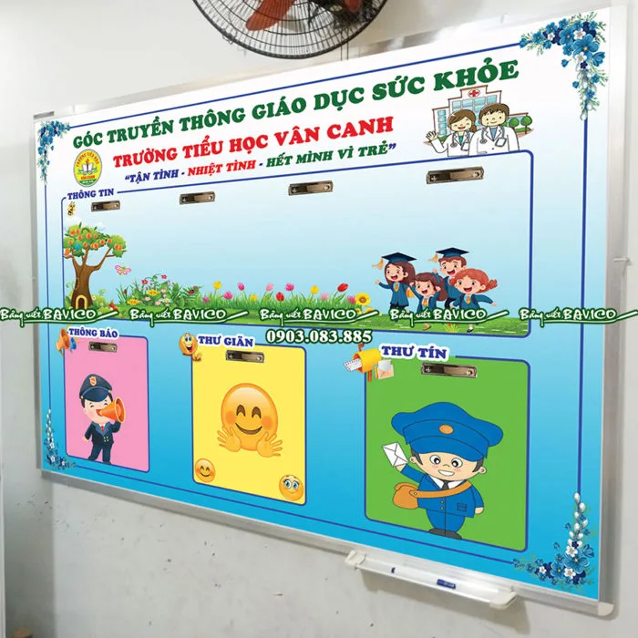 Bảng biểu phòng y tế mầm non - Bảng Viết Bavico