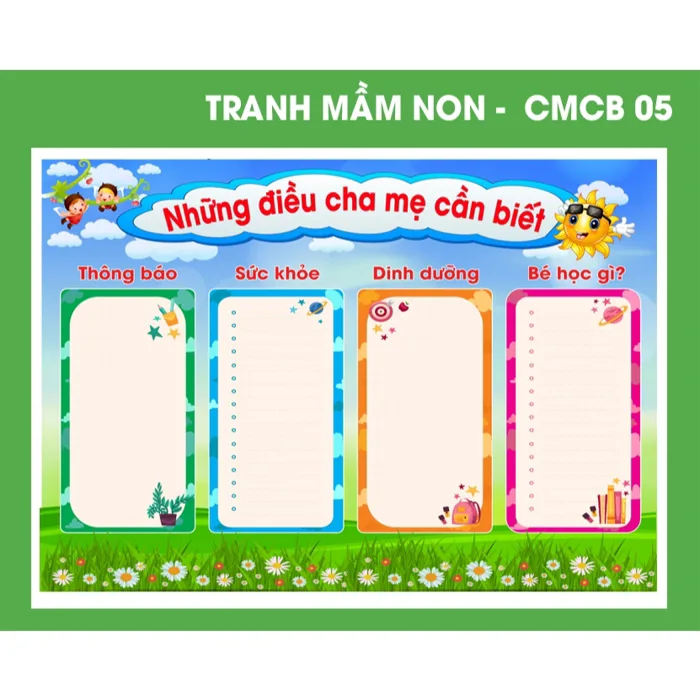 Trang trí bảng tuyên truyền mầm non - Giá Tốt, Sale Tháng 08, Freeship 0Đ |  Shopee Việt Nam